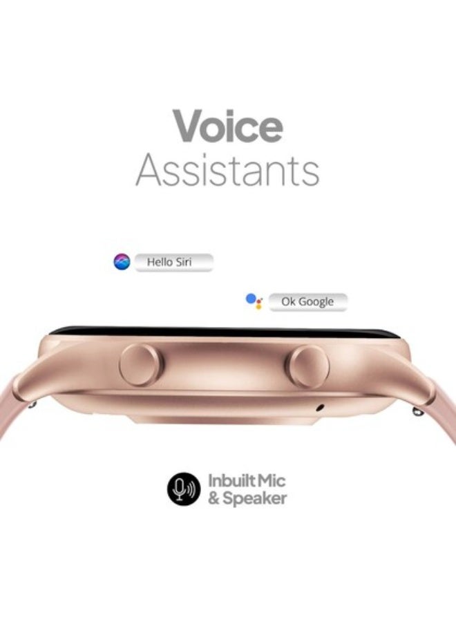 Fire-Boltt Legend Bluetooth Calling with 35.3mm (1.39) Round Dial, Dual Button Technology Smartwatch (Pink Strap, Free Size) - Image 5